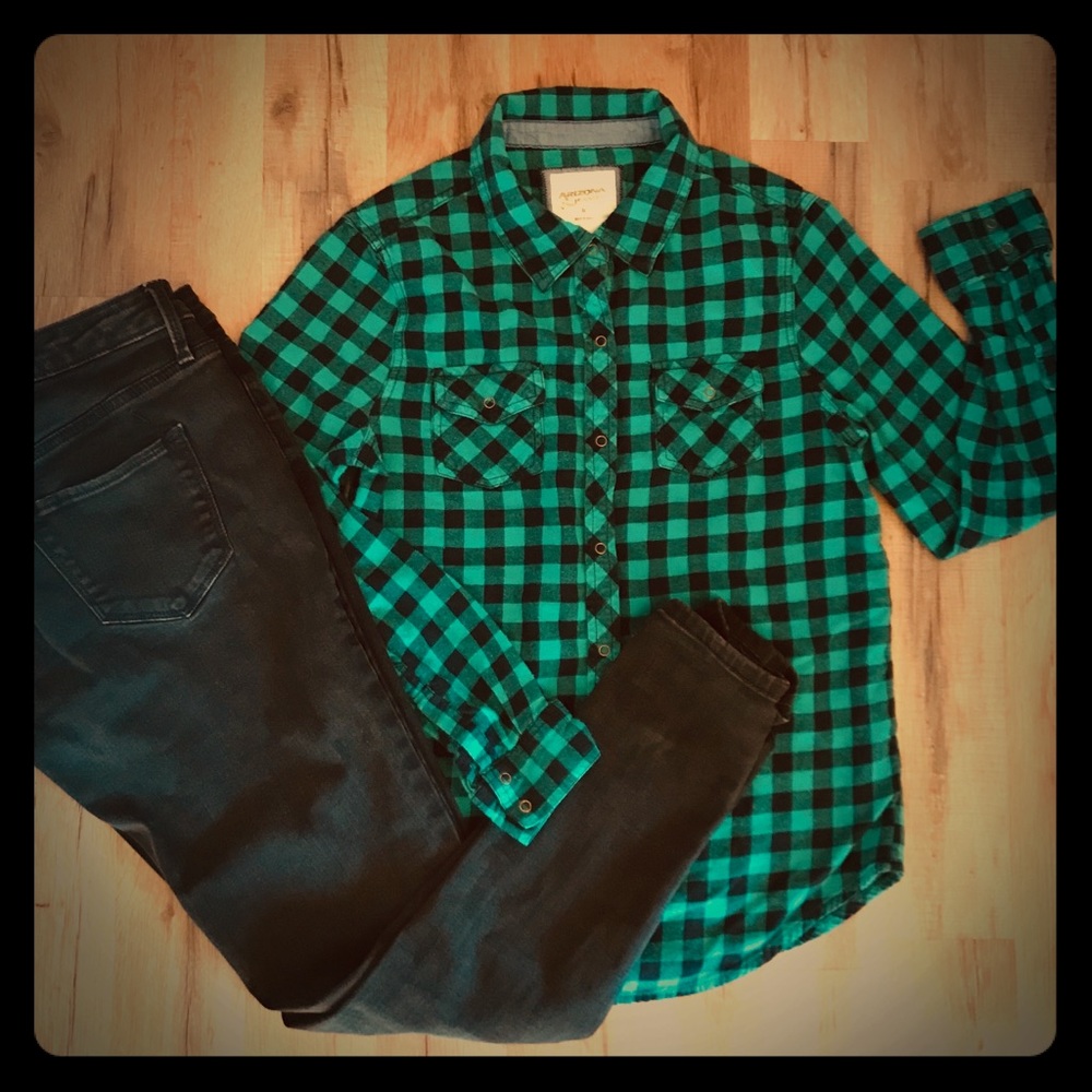 Teal Button Down Shirt | Arizona Brand | Size M
